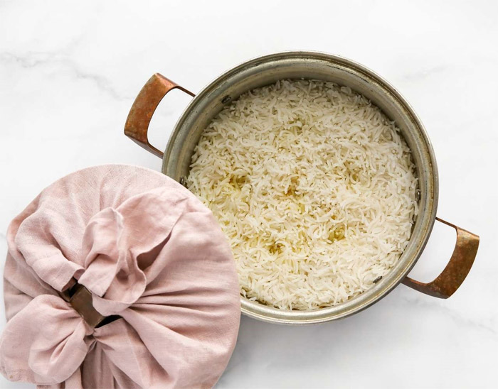 دم کردن برنج