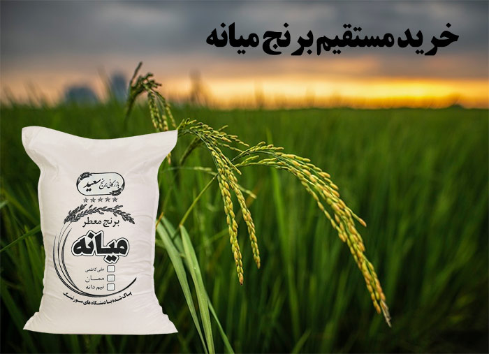 خرید مستقیم برنج میانه