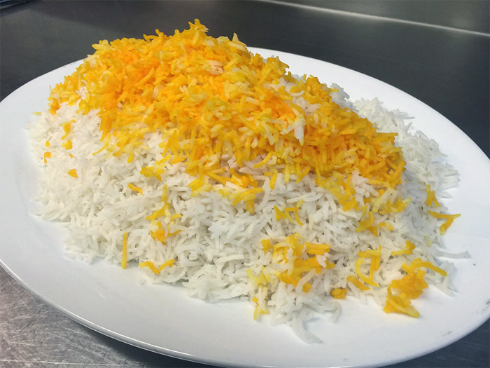 قد کشیدن برنج بعد از پخت