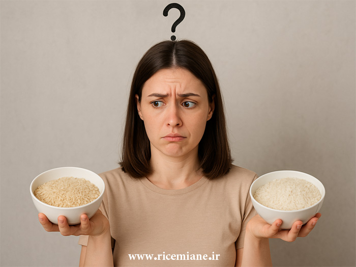 تشخیص برنج کهنه و برنج تازه